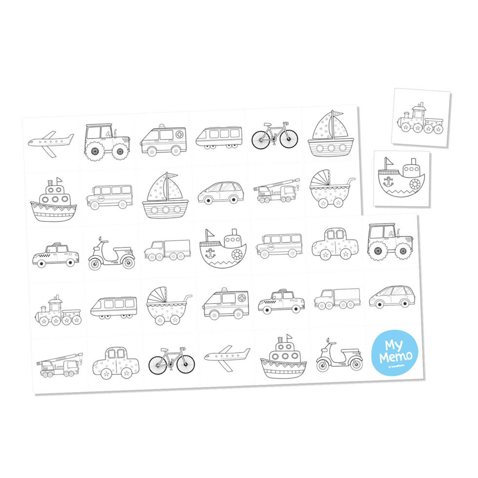 Bloc de sets de table
Coloriage de mémo 