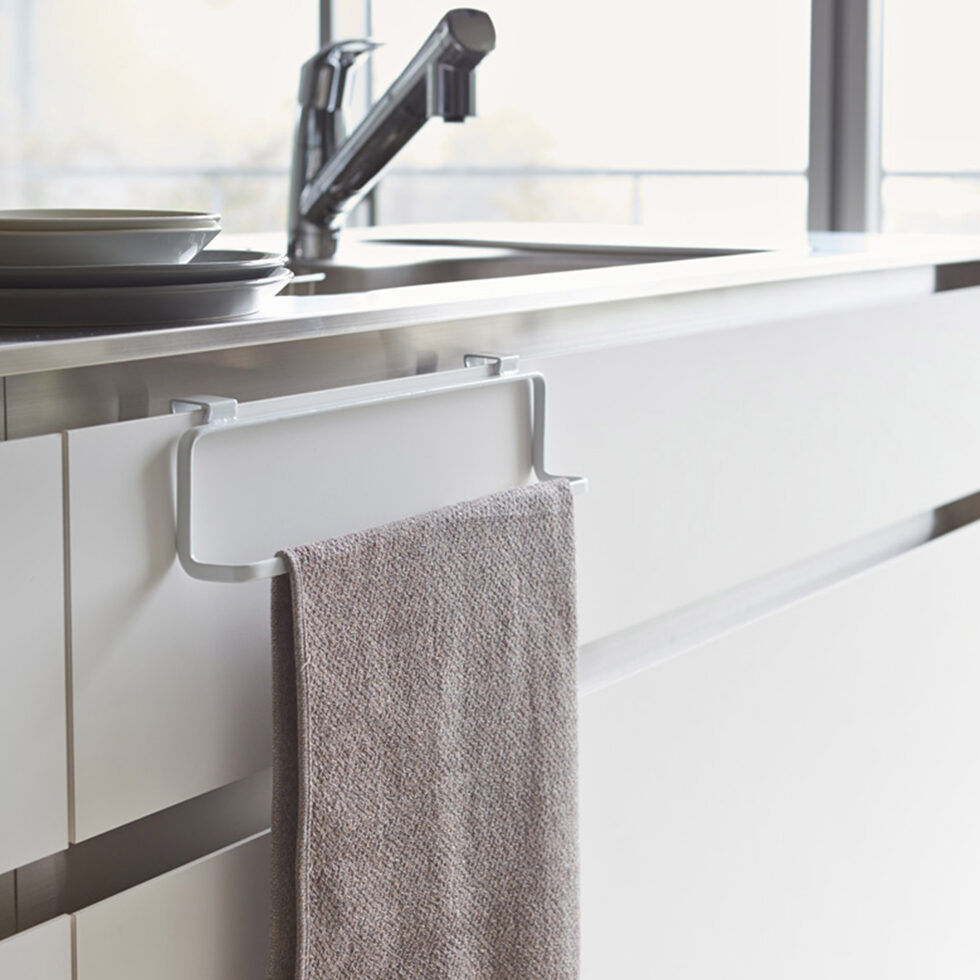 Porte-serviettes large blanc 