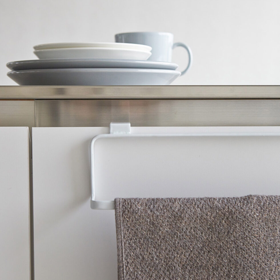 Porte-serviettes large blanc 