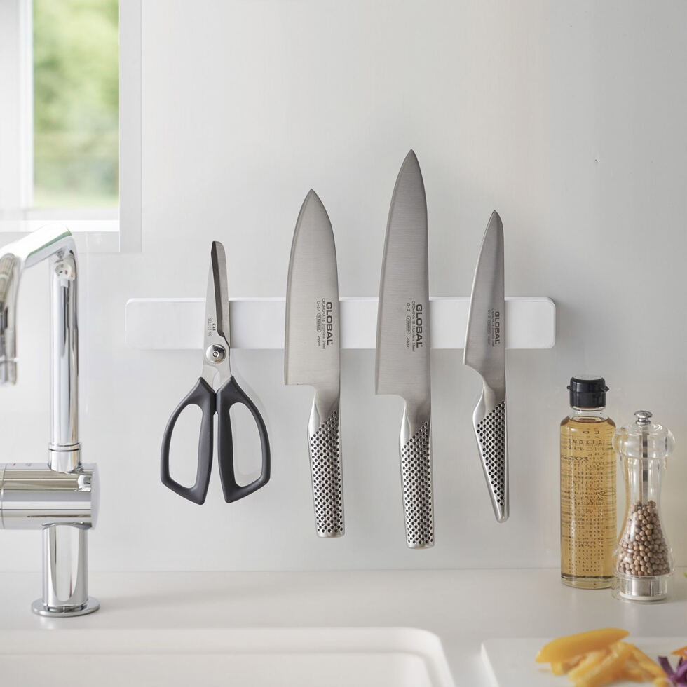 Porte-couteau magnétique blanc 