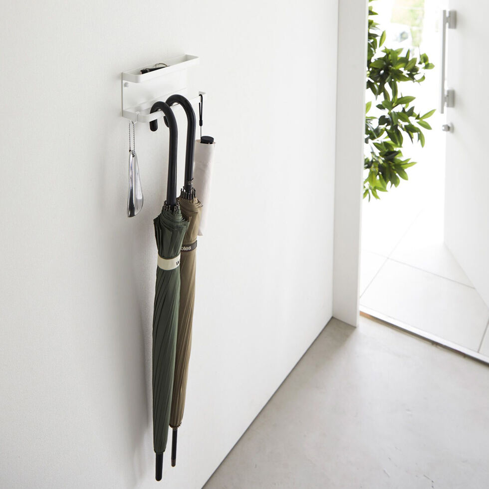 Compartiment de rangement / porte-parapluie blanc 