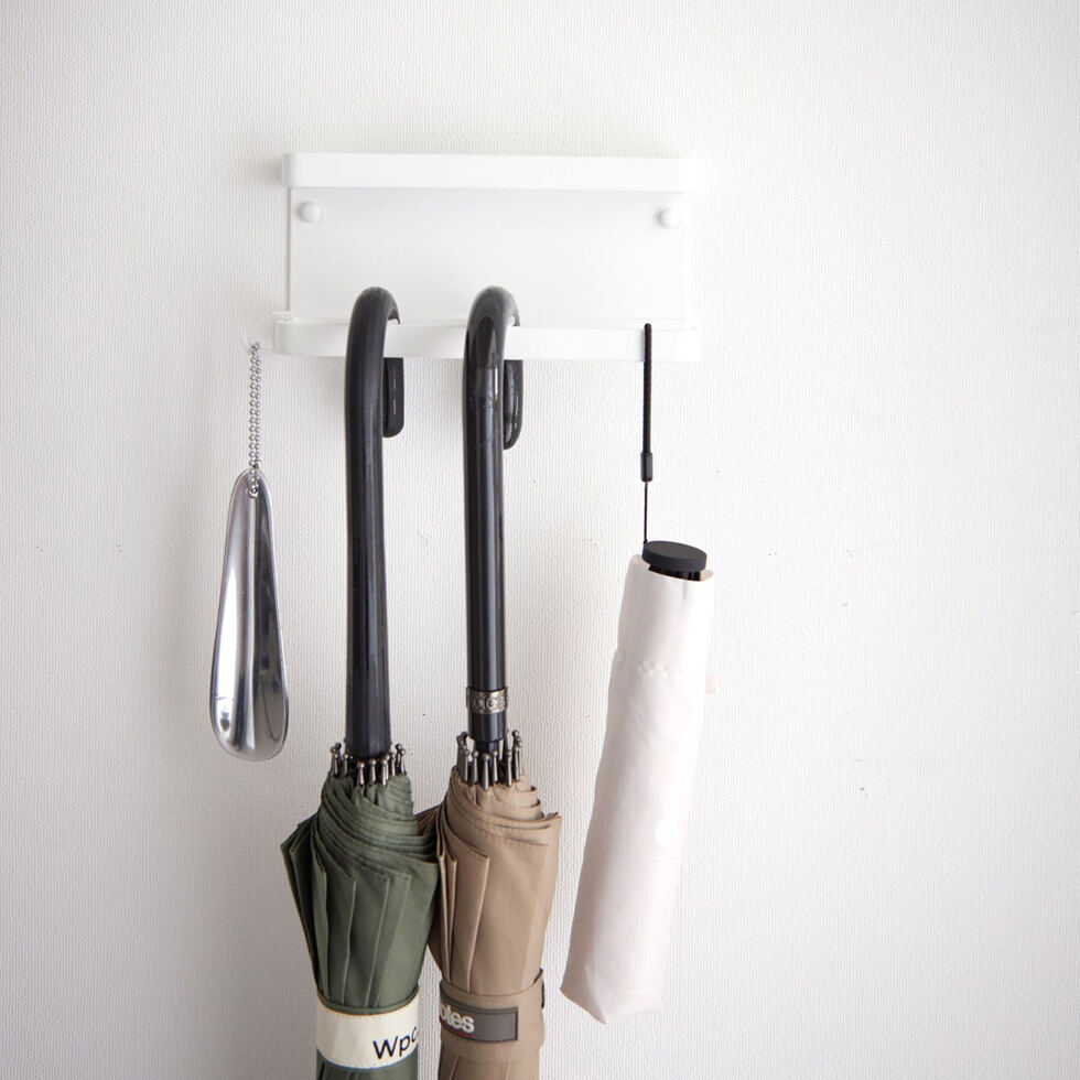 Compartiment de rangement / porte-parapluie blanc 