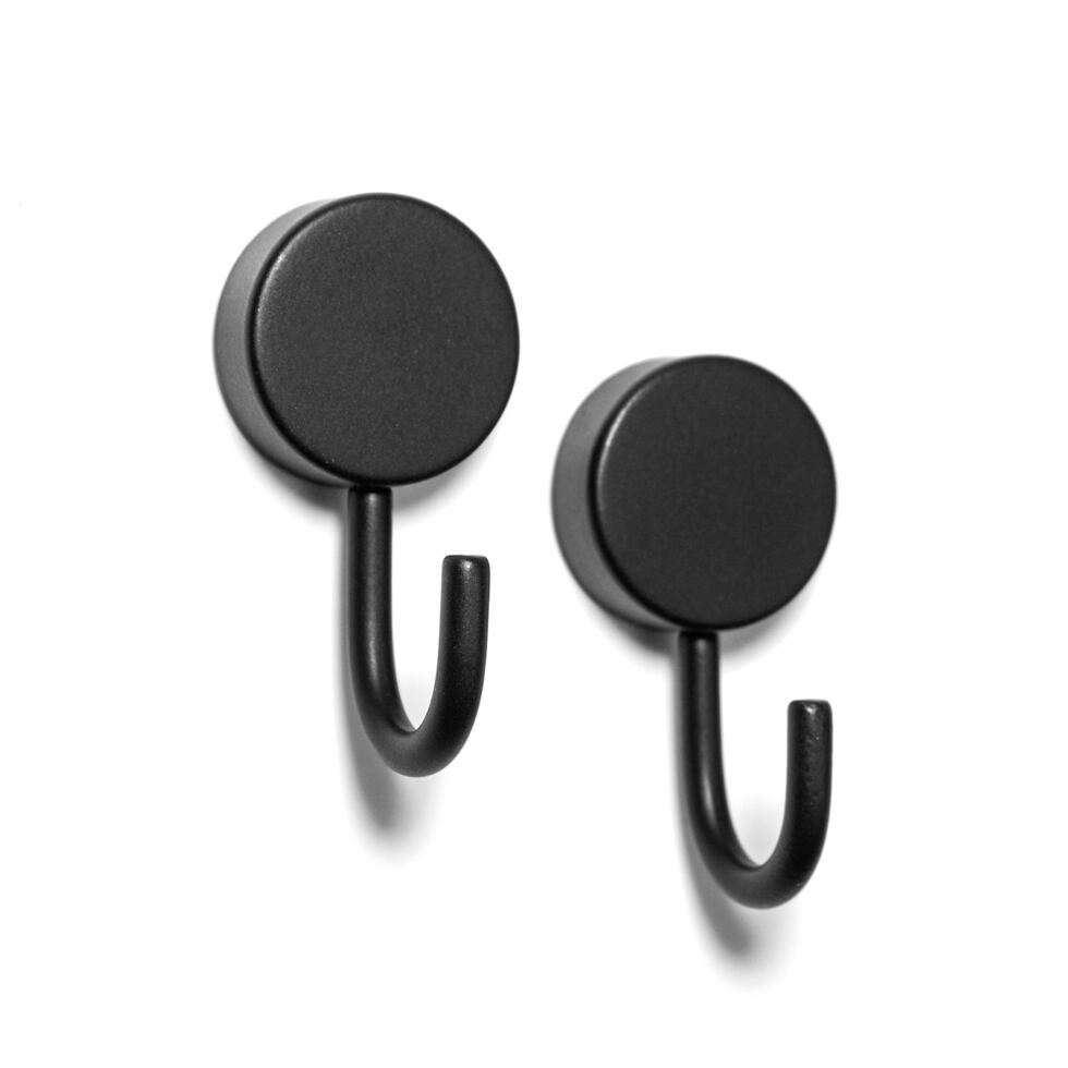 Crochet magnétique Porta noir
set de 2 pièces 