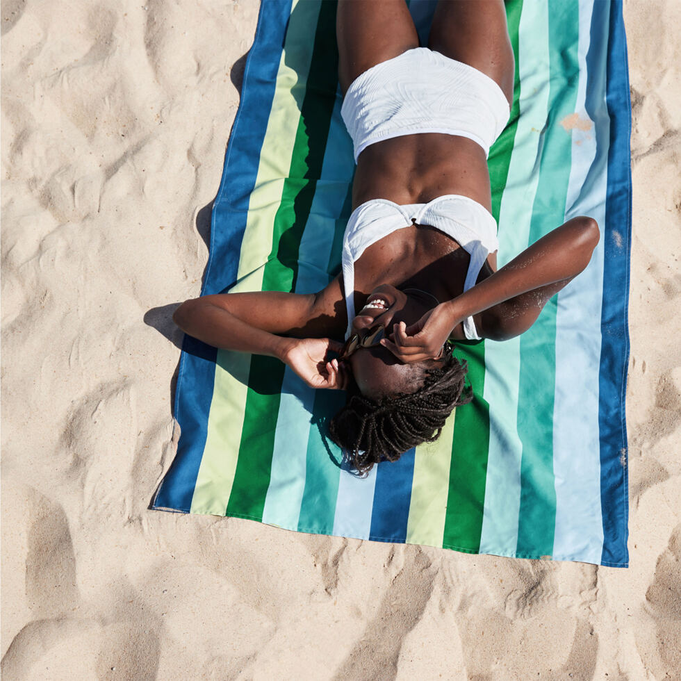 Serviette de plage
bleu / vert 