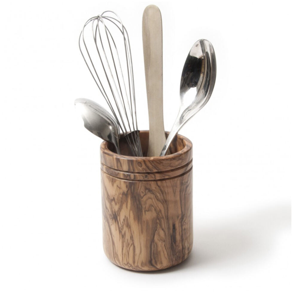 Olive wood ladle holder 