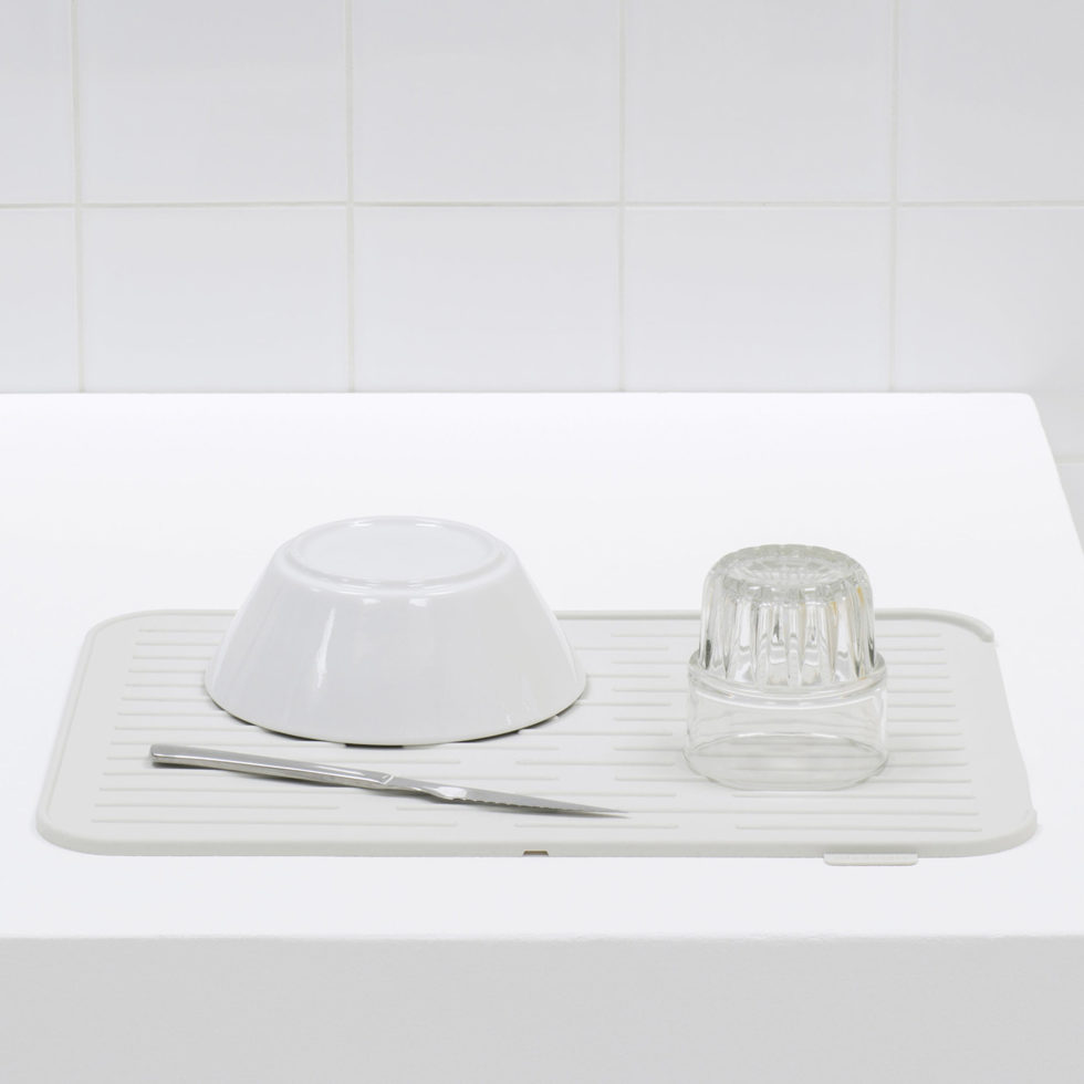 tapis de drainage en silicone blanc 