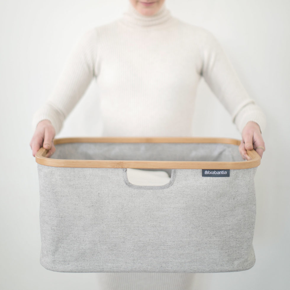 Panier à linge gris 40 lt 