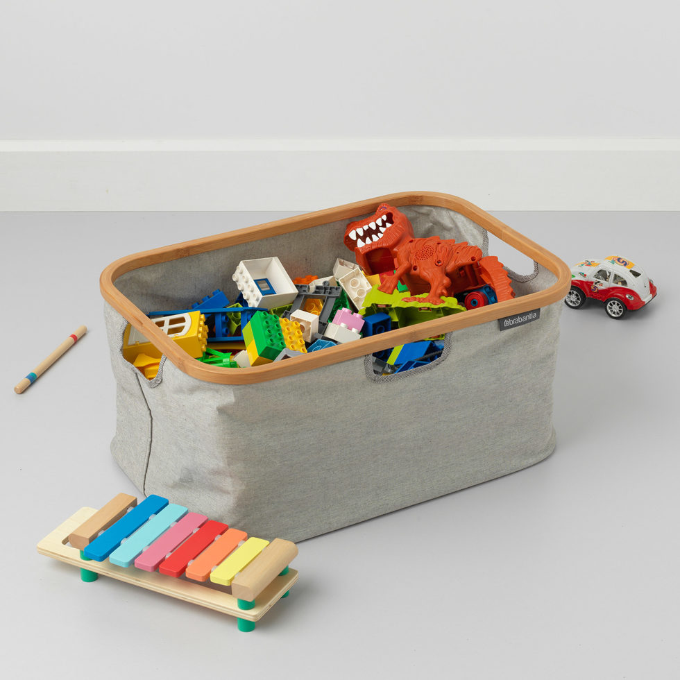 Panier à linge gris 40 lt 