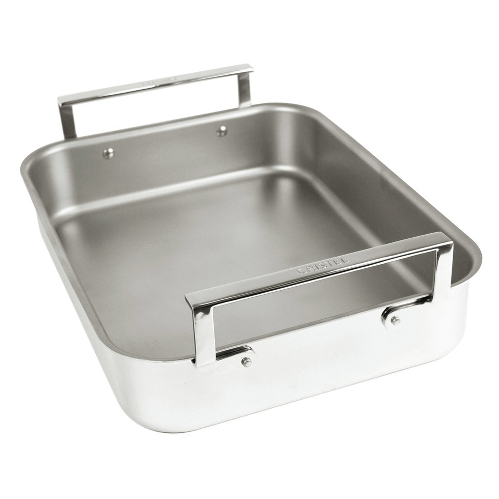 Bratschale mit Einsatz 40 x 31 cm 