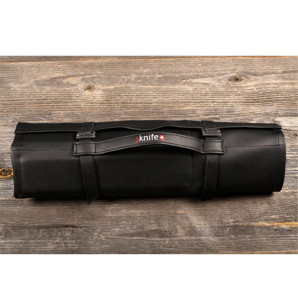 Poche porte-couteaux en similicuir pour 5 couteaux 