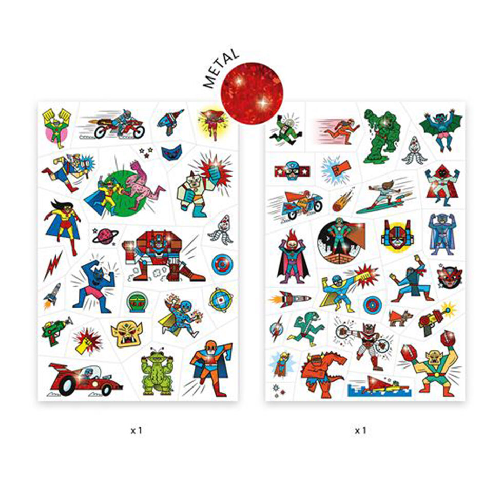 Tattoos heroes against villains 