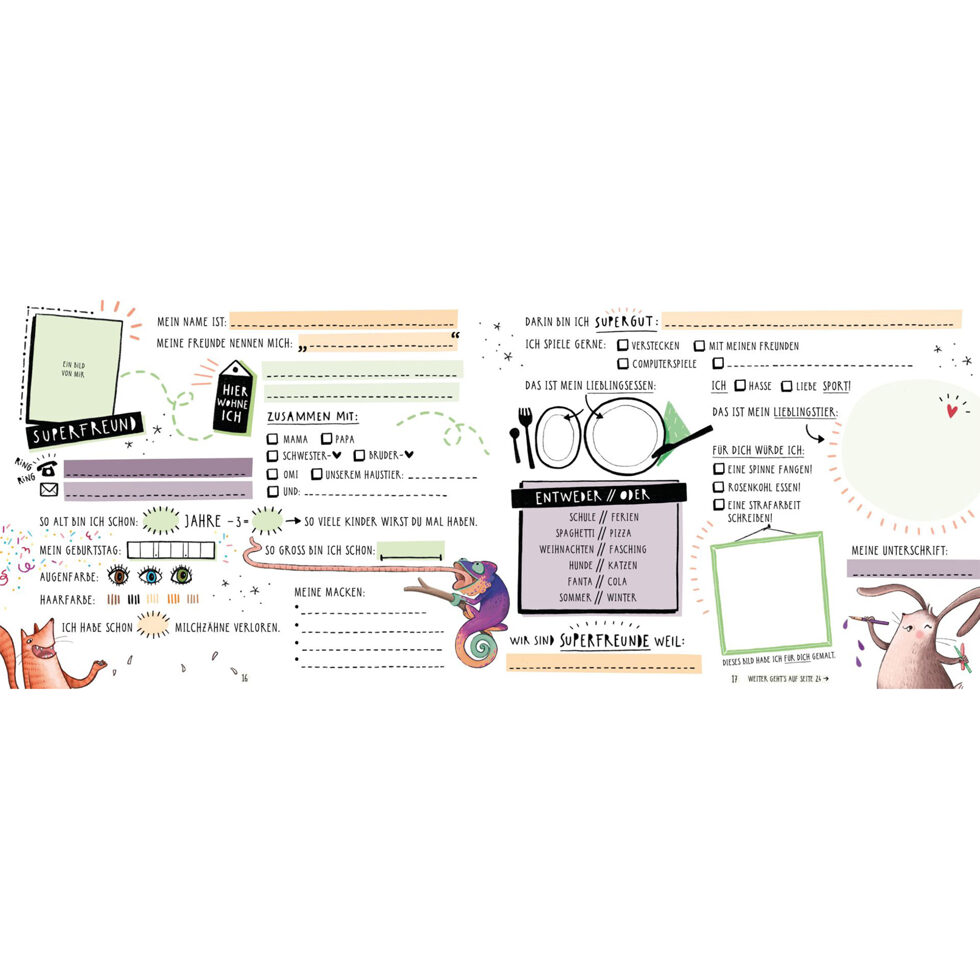 Superfreunde Freundschaftsbuch 