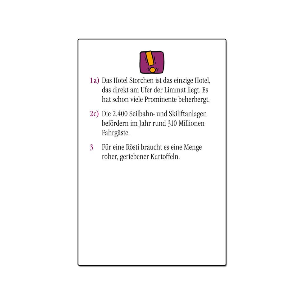 Schweiz - das ultimative Quiz 