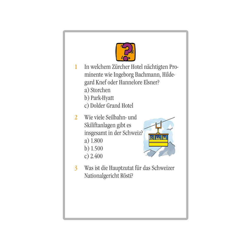 Schweiz - das ultimative Quiz 