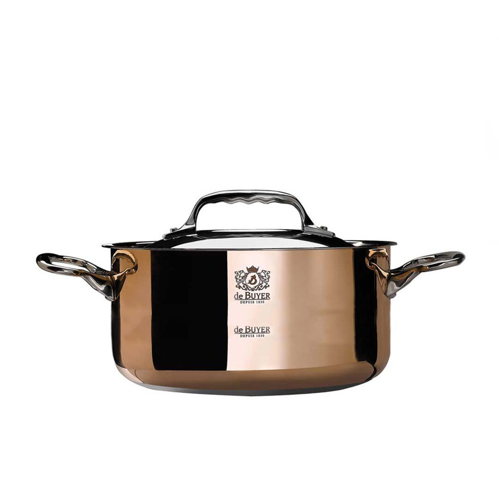 Casserole 28 cm
avec deux poignées et couvercle 
