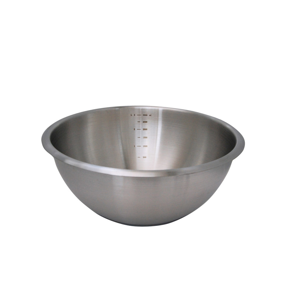 Stainless steel bowl Mo 
with silicone bottom 24 cm 
