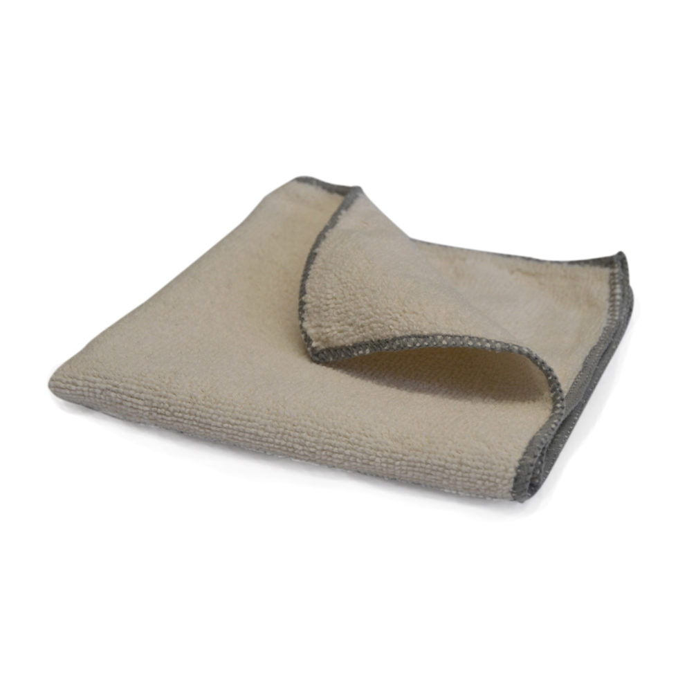 Chiffon microfibre crème 
