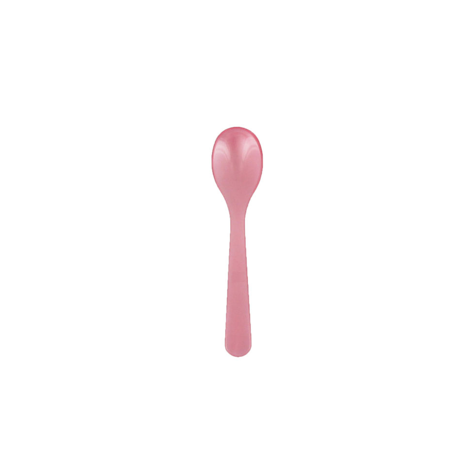 Egg spoon acrylic glass pink 
