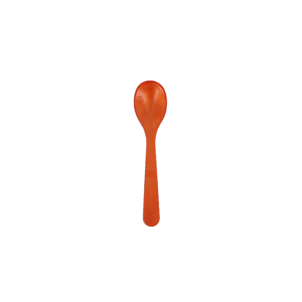 Egg spoon coral acrylic glass 