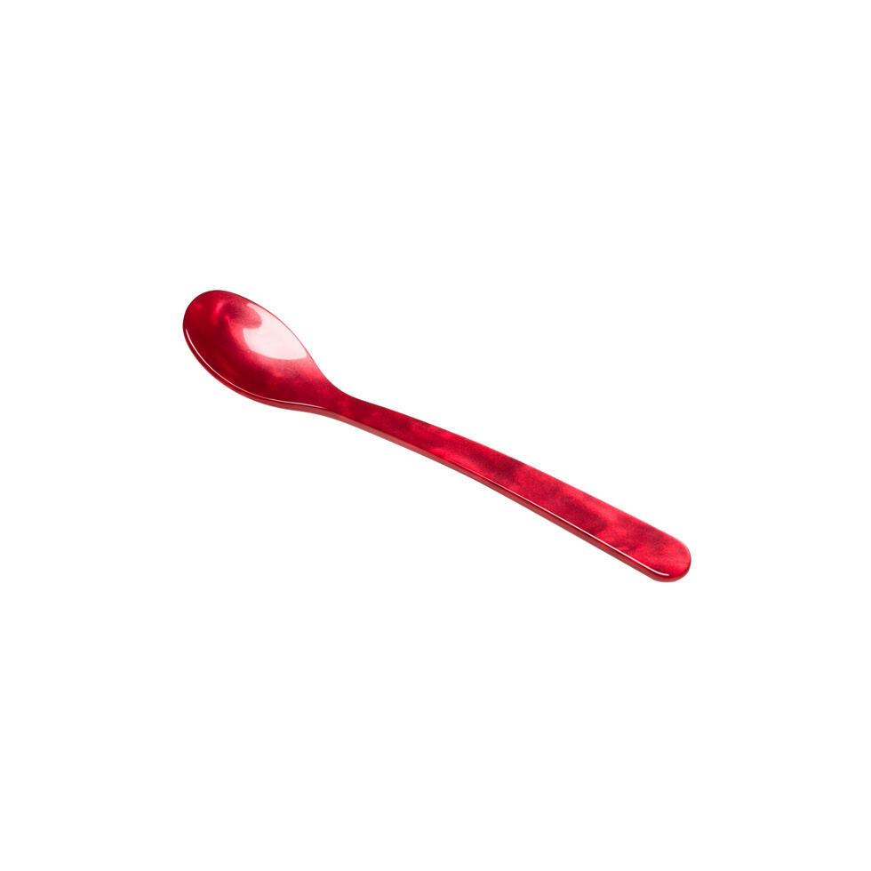 Spoon acrylic glass red 