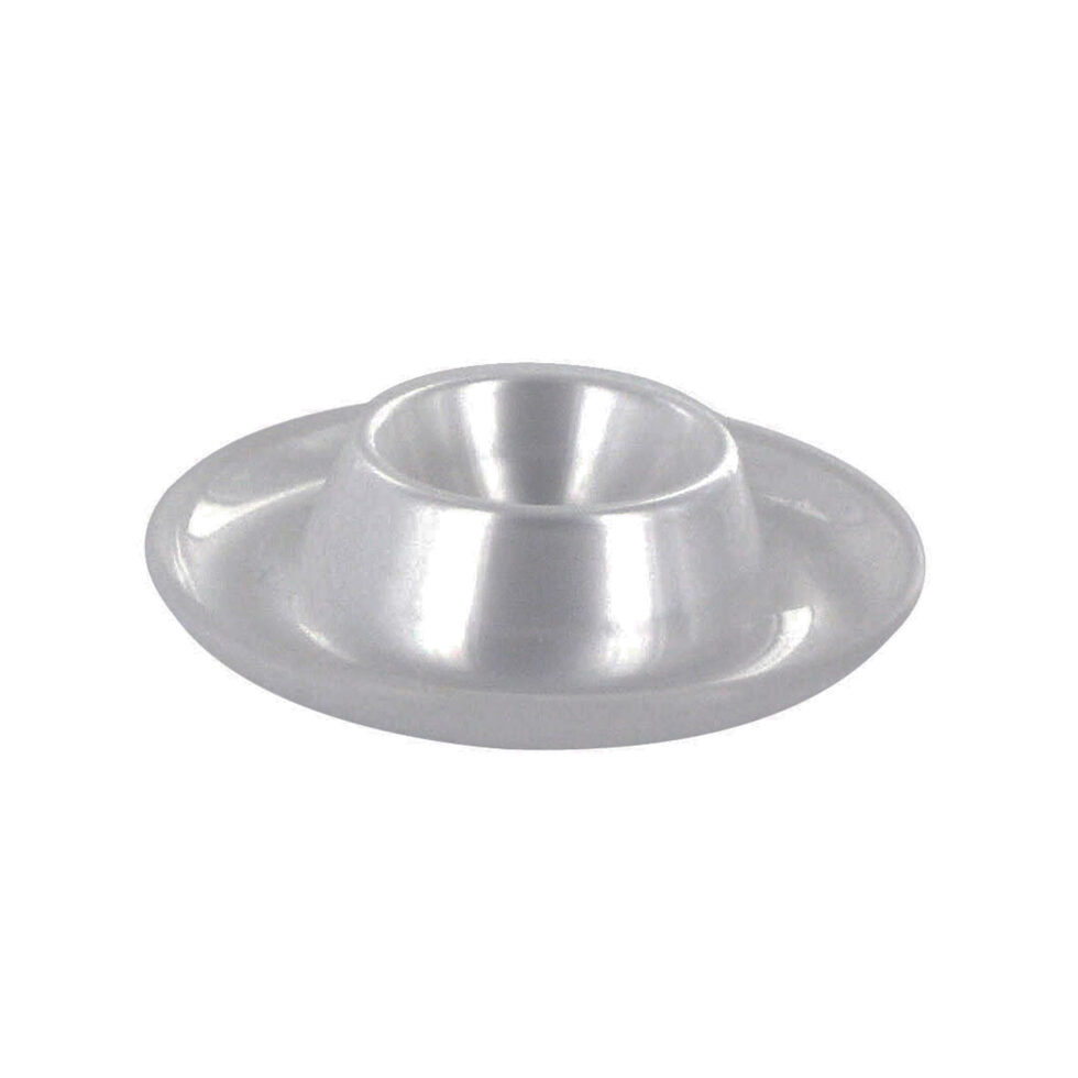 Egg cup acrylic glass silver 