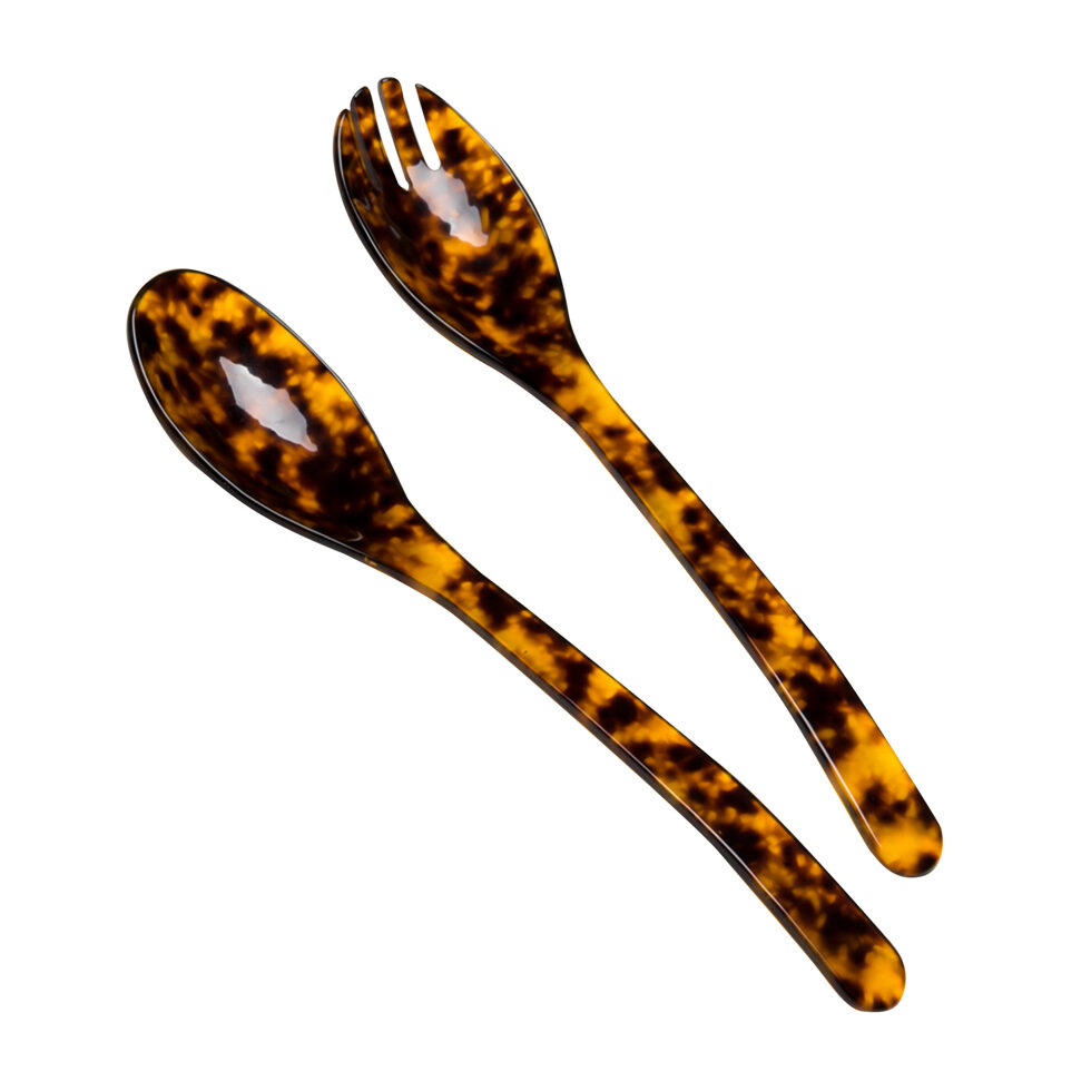 Acrylic glass salad servers
Tortoiseshell 