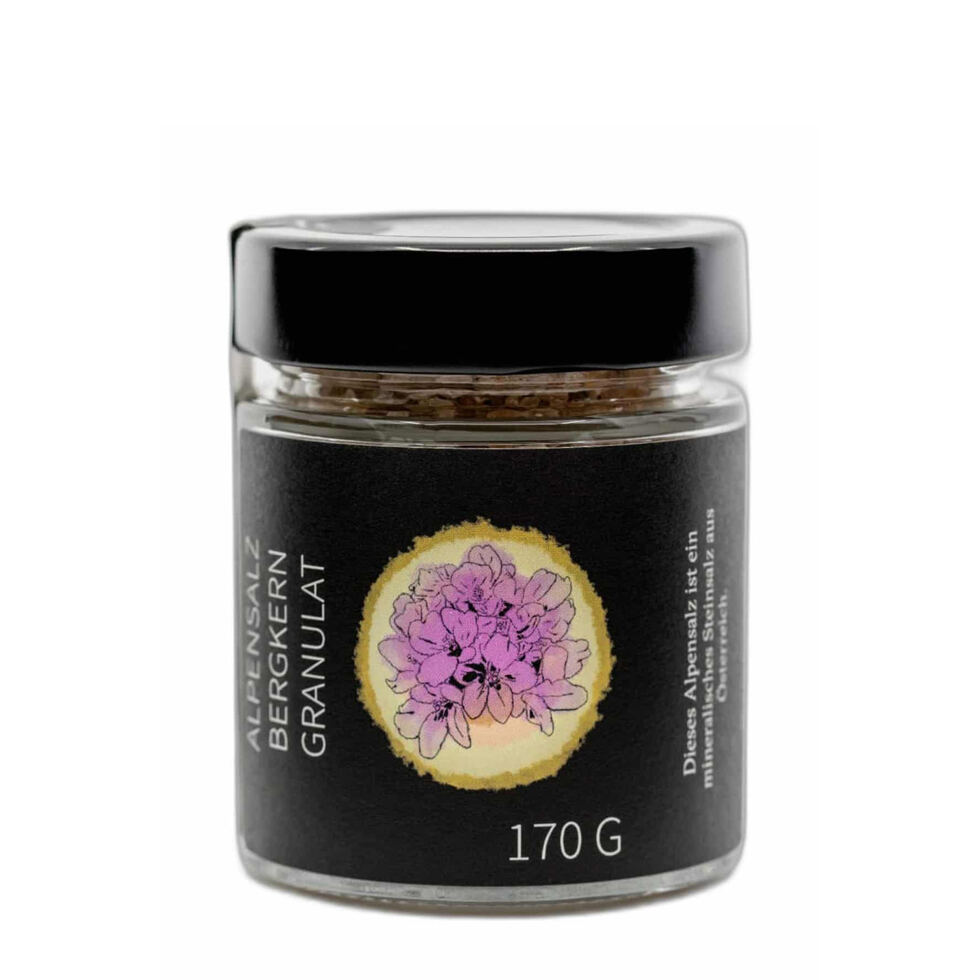 Alpensalz Bergkern Granulat
170g Alpensalz Bergkern Granulat
170g