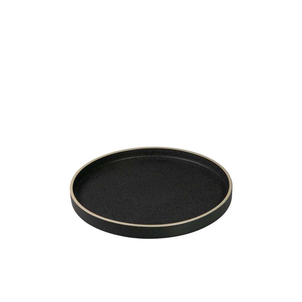 Assiette plate
noir 16 cm 