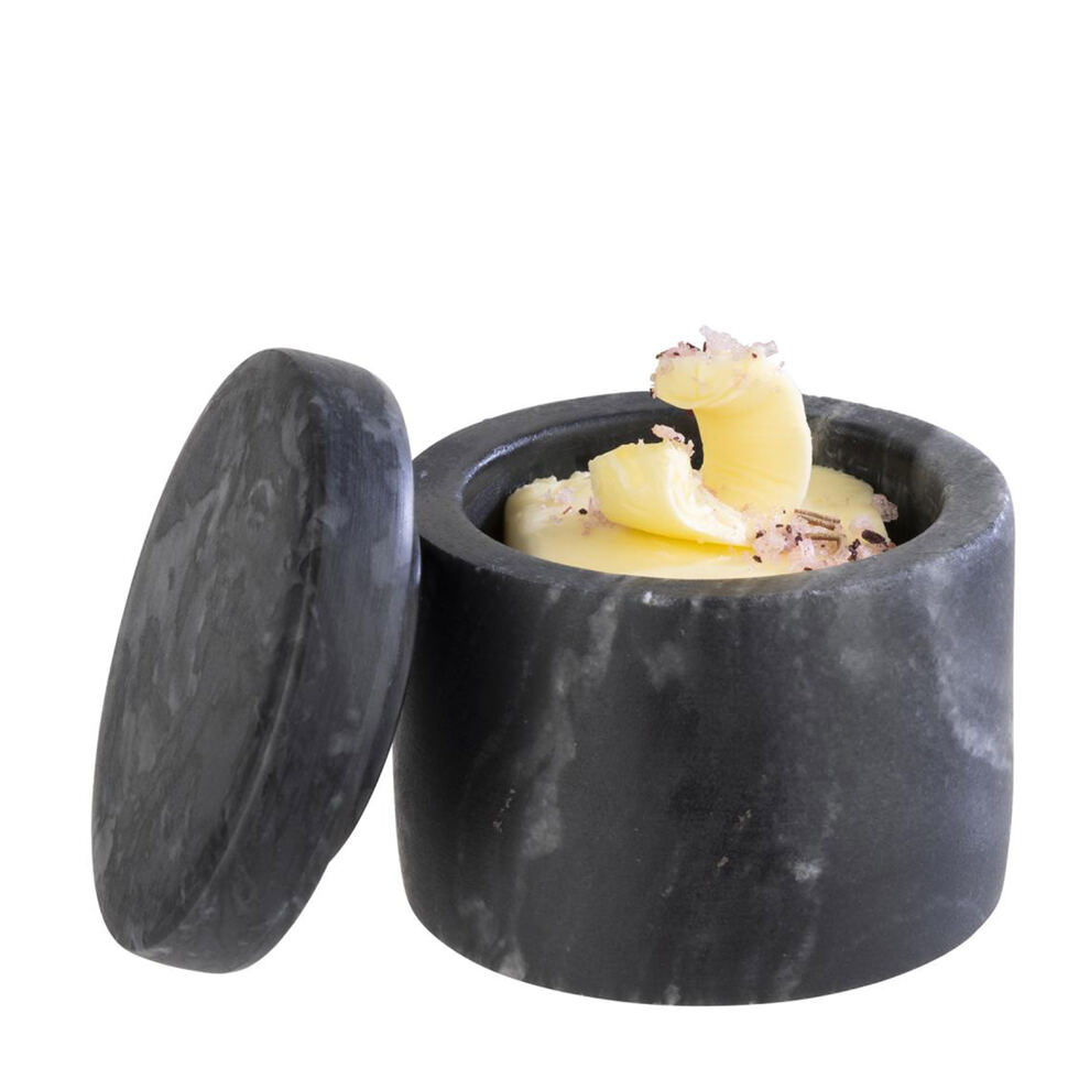 Salzgefäss Marmor
schwarz 