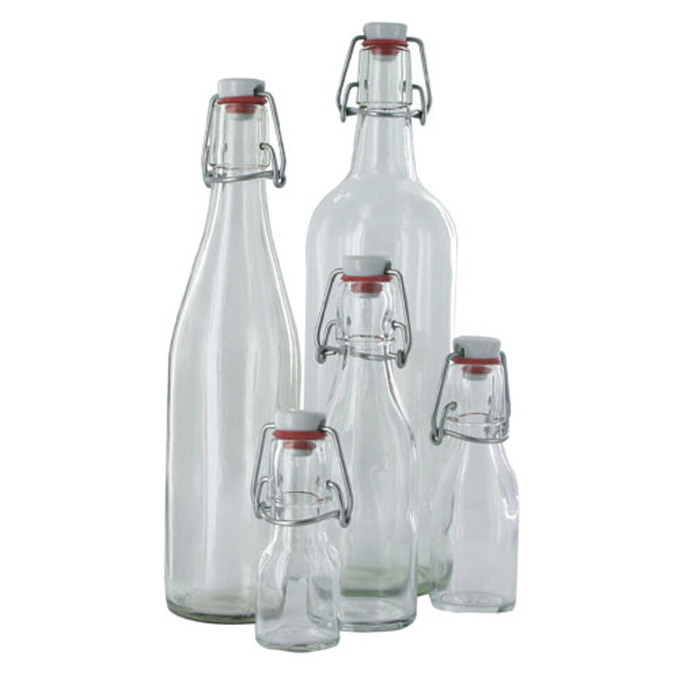 Bouteille à bouchon pivotant 