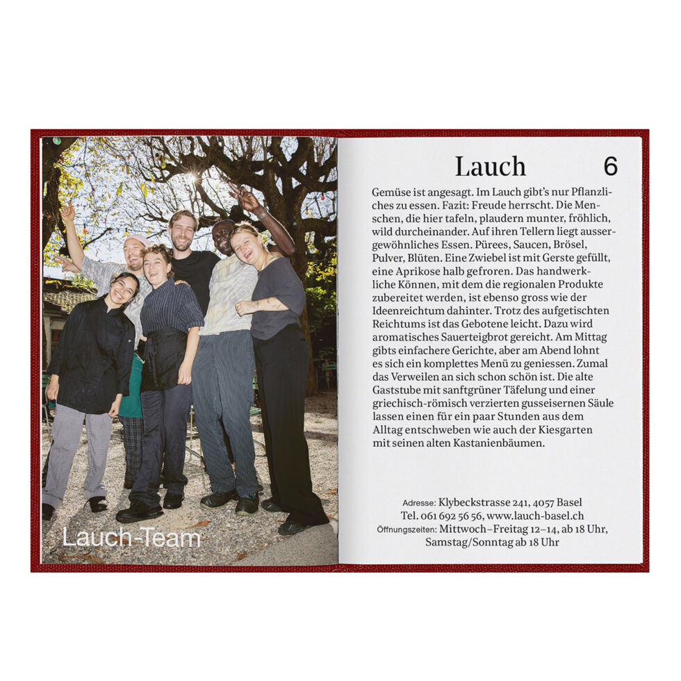 Vorbestellung möglich:
Essen gehn! Basel 
Gutscheinbuch 2026 / 2027 Essen gehn! Basel Gutscheinbuch