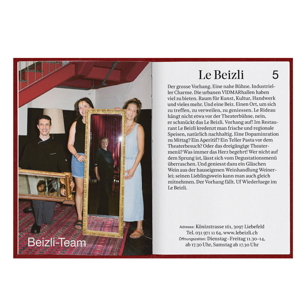 Vorbestellung möglich:
Essen gehn! Bern 
Gutscheinbuch 2026 / 2027 Essen gehn! Bern Gutscheinbuch