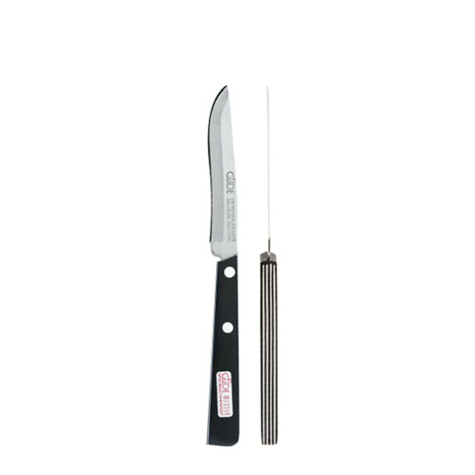 Paringknife 
black/white 10 cm 