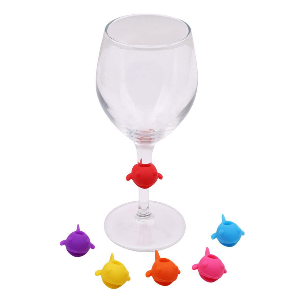 Marqueurs de verre Poissons
8 pièces 