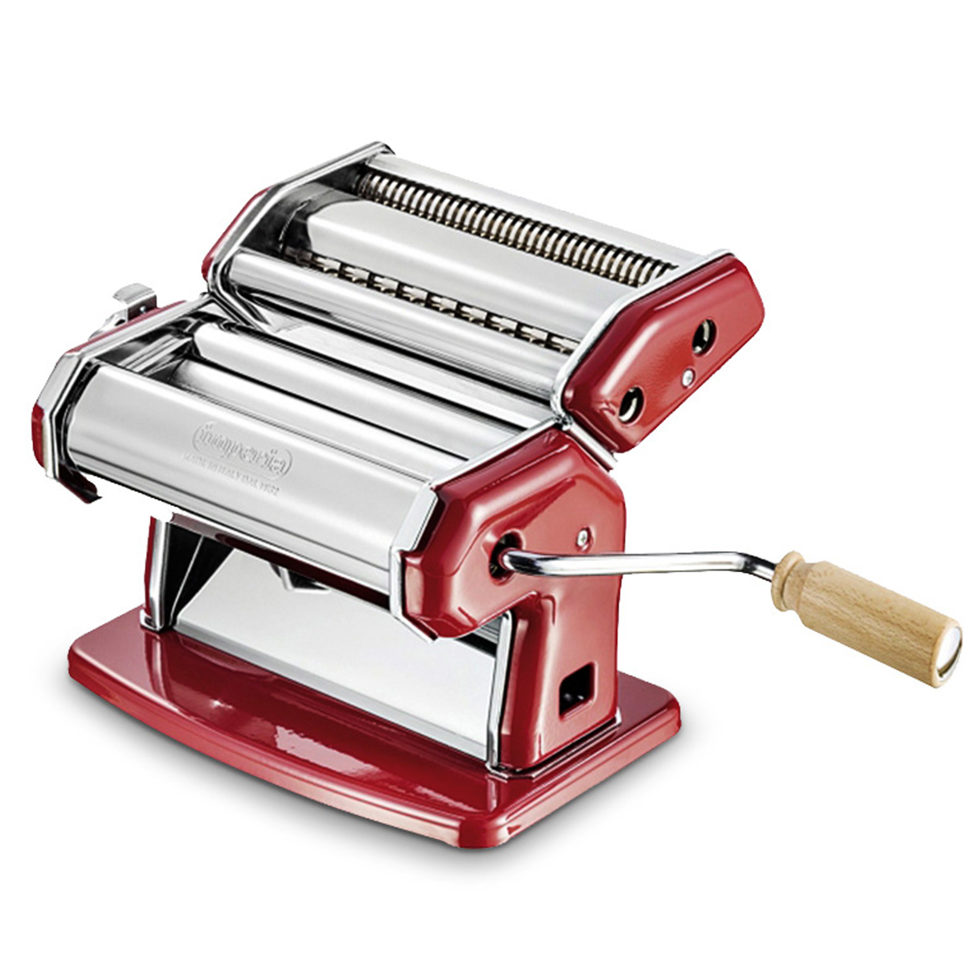 Pasta machine La Rossa with duplex attachment 