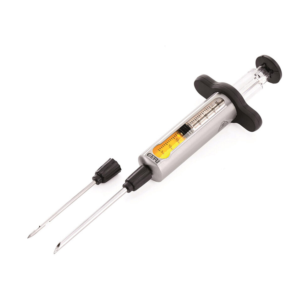 Marinierspritze mit
2 Nadeln 