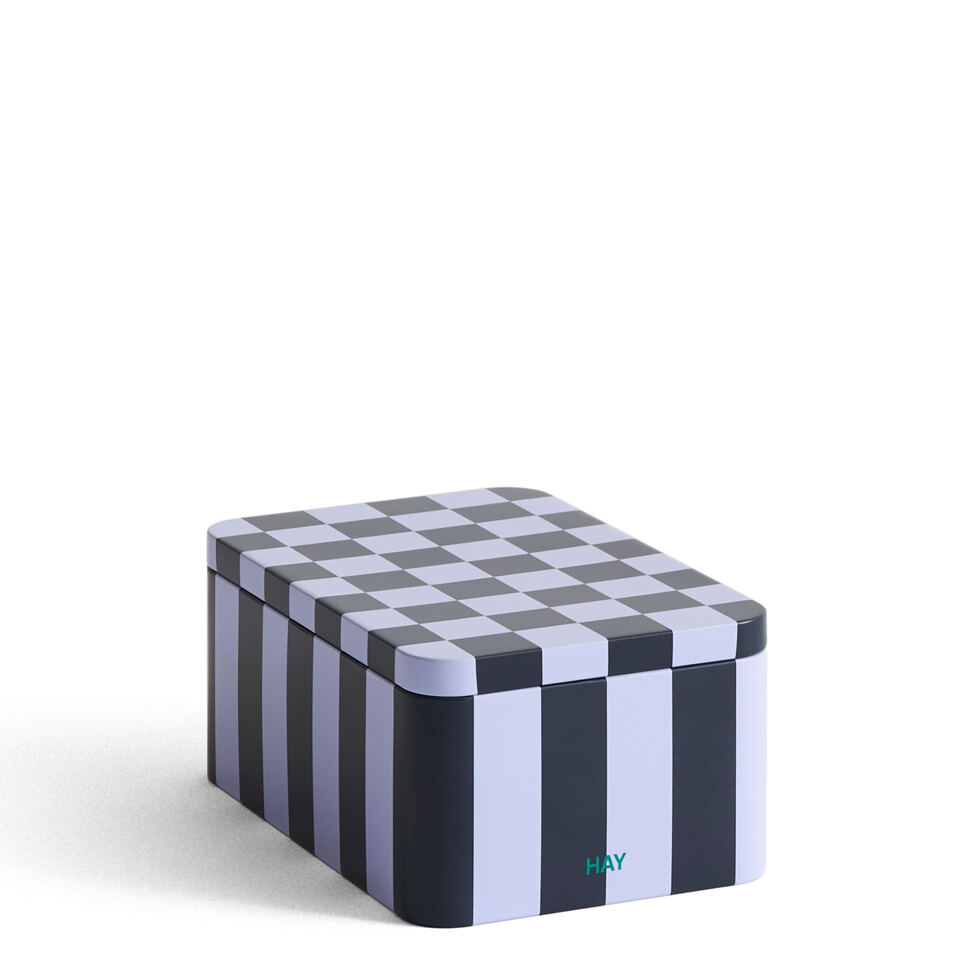 Boîte bleue/lavande 