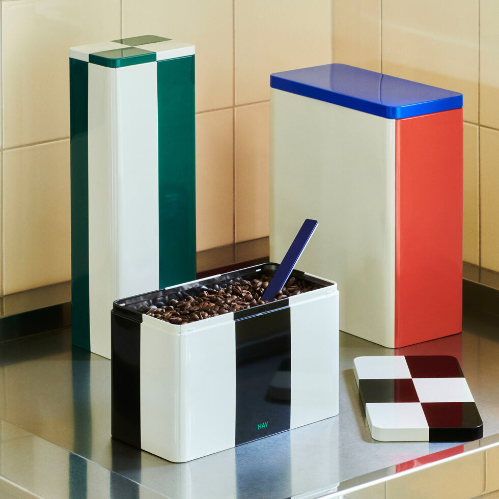 Boîte rouge/bleue/blanche 