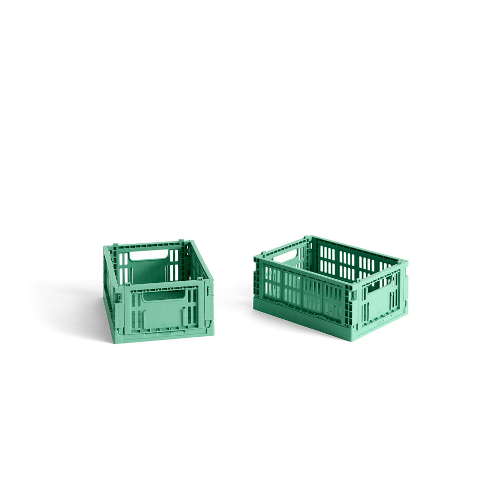 Folding crates XS set of 2
green 