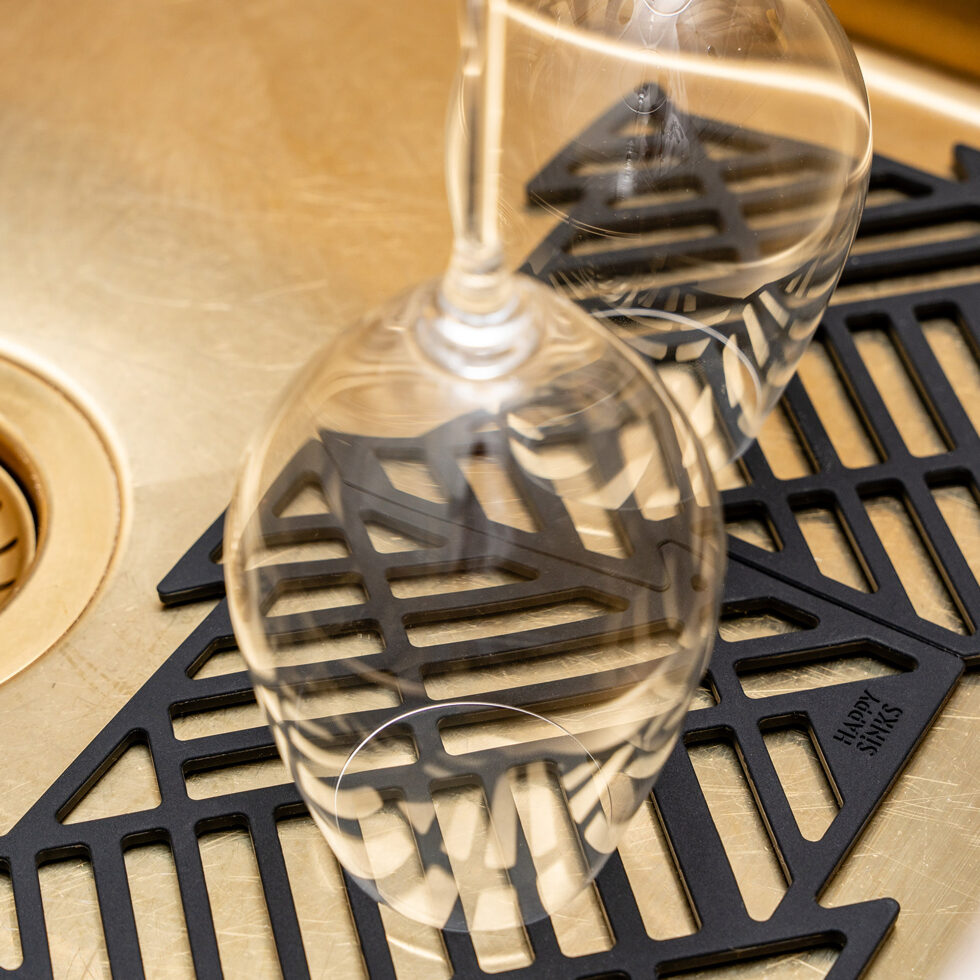 Spülbeckenmatte Puzzle schwarz
4er Set 