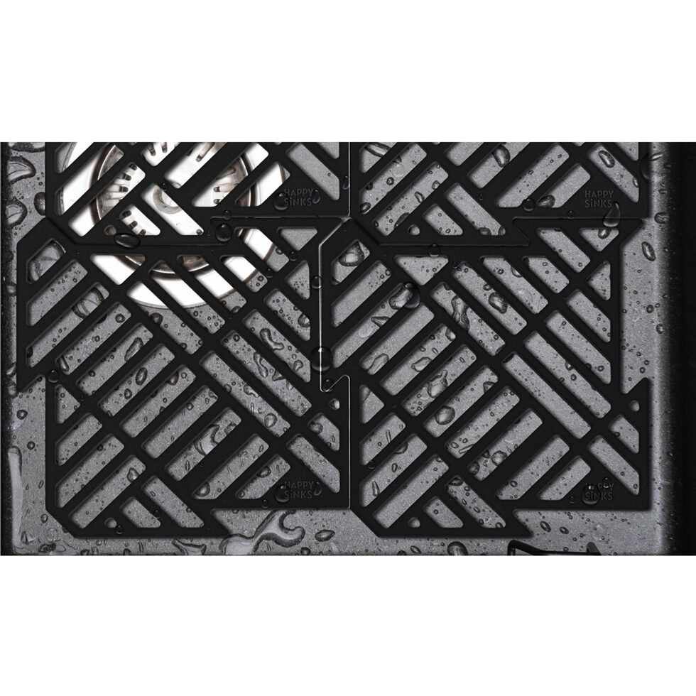 Spülbeckenmatte Puzzle schwarz
4er Set 