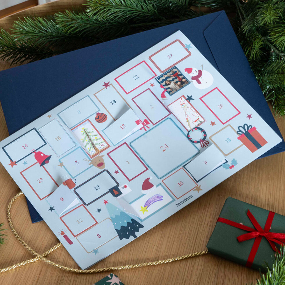 Adventskalender zum
Ausfüllen / Bilderrahmen 