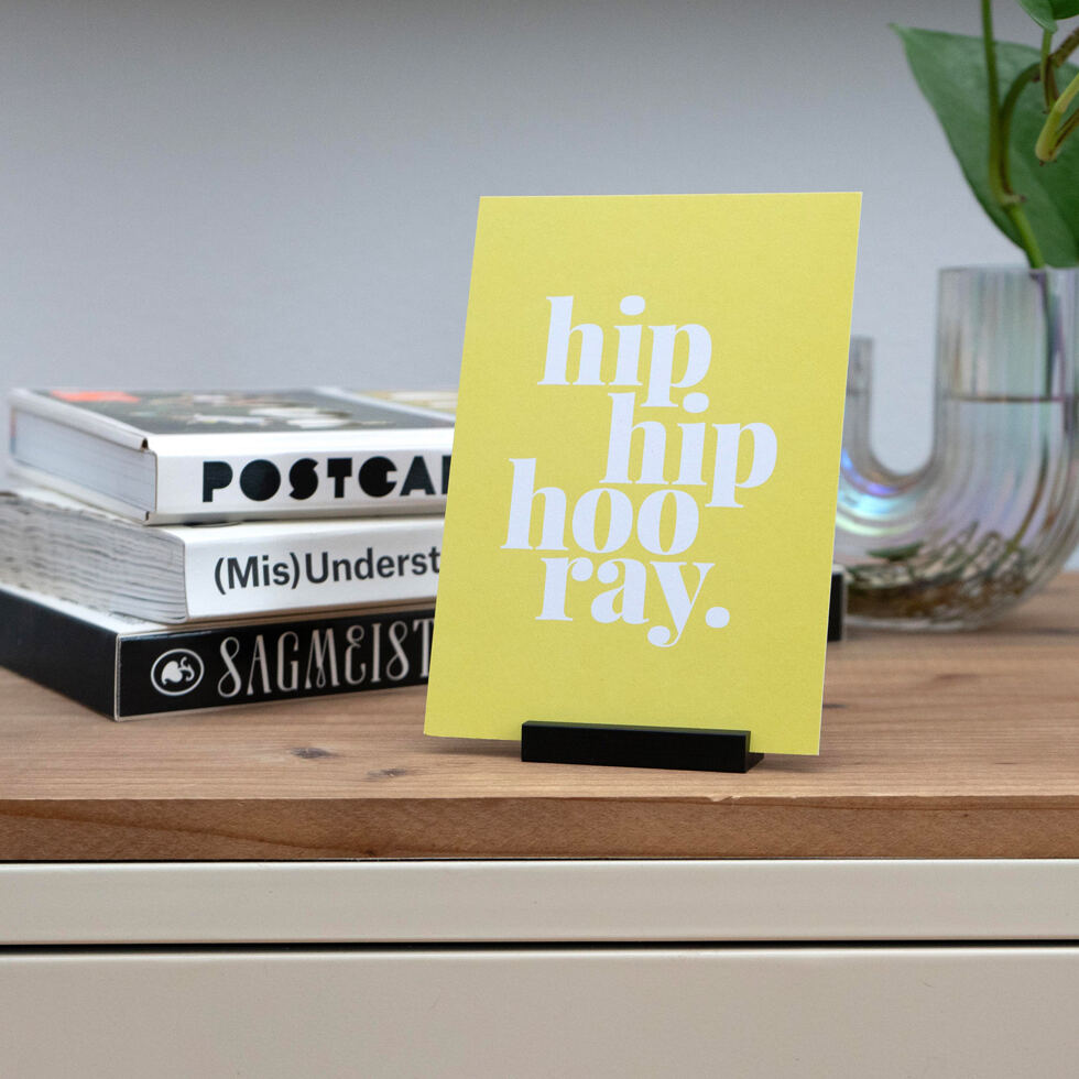 Card holder "Durable" aluminum black 