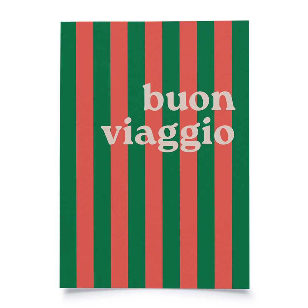 Postcard - buon viaggio 