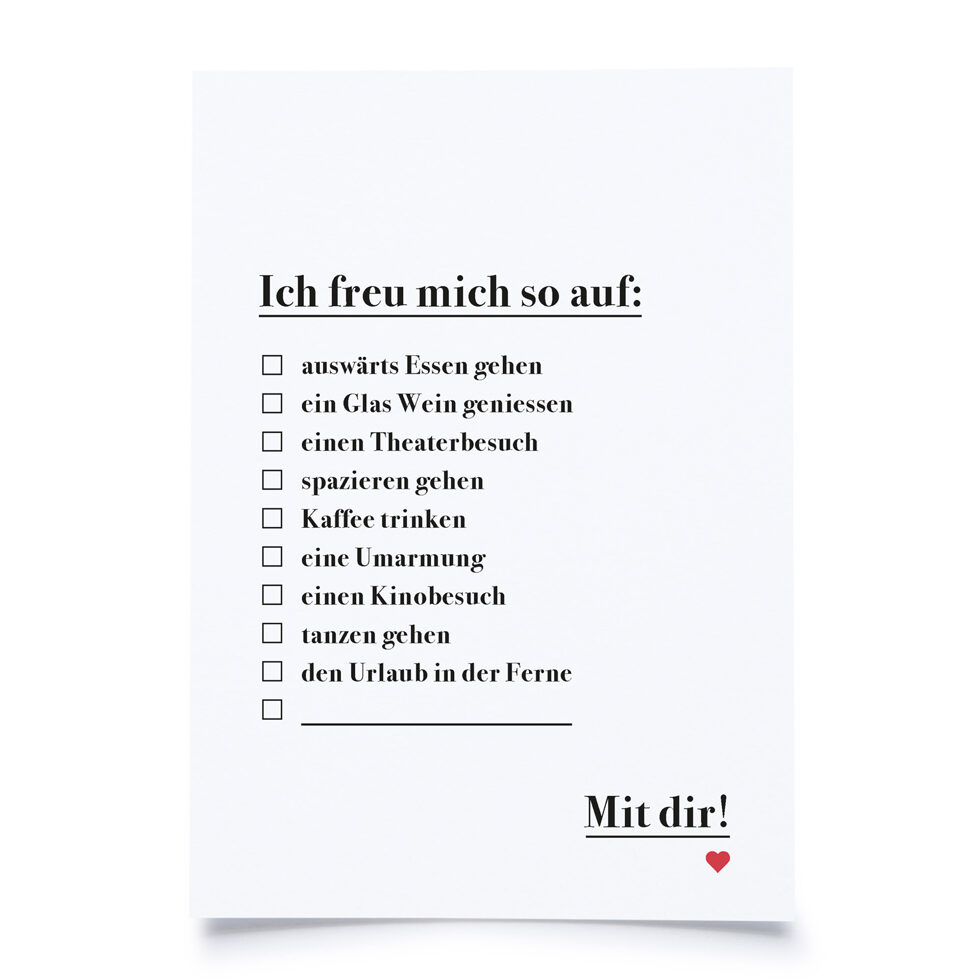 Postcard
"I'm glad" 