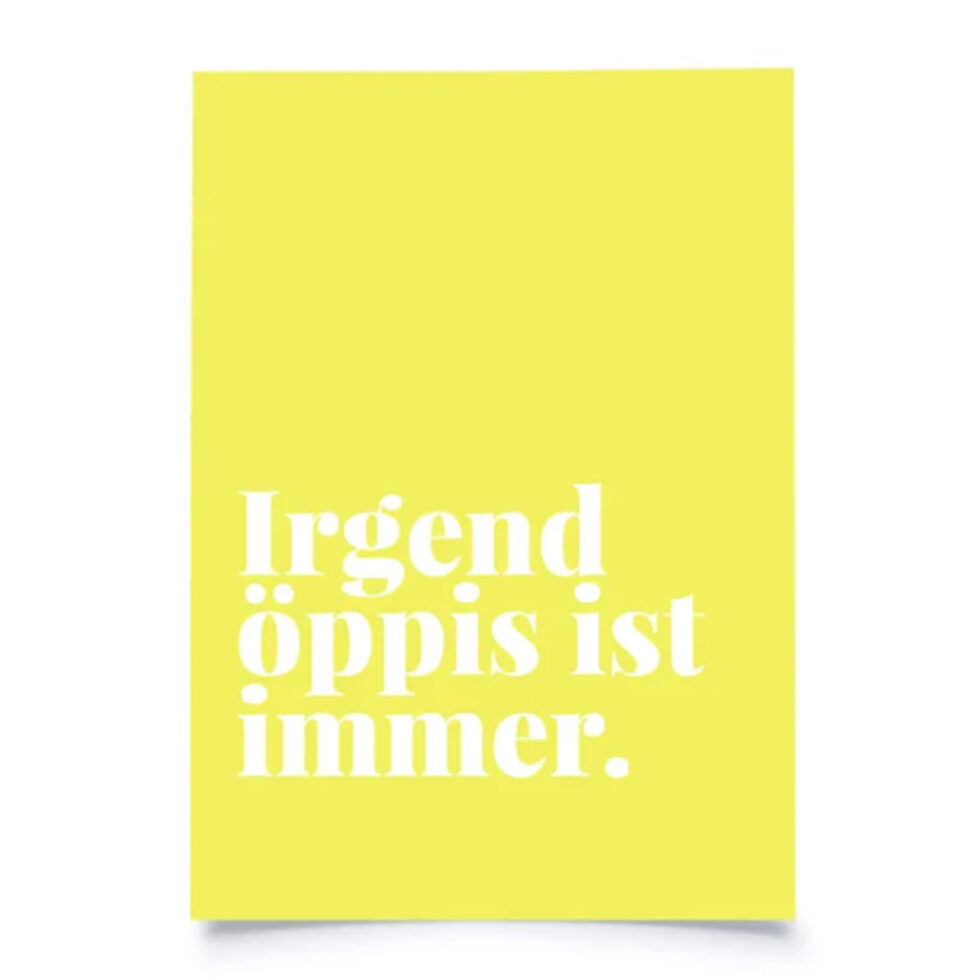 Postcard
"There's always something." 