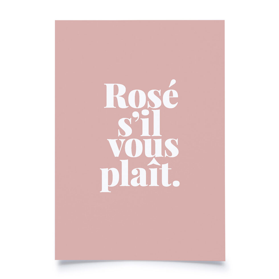 Postcard
"Rosé sìl vous plait" 