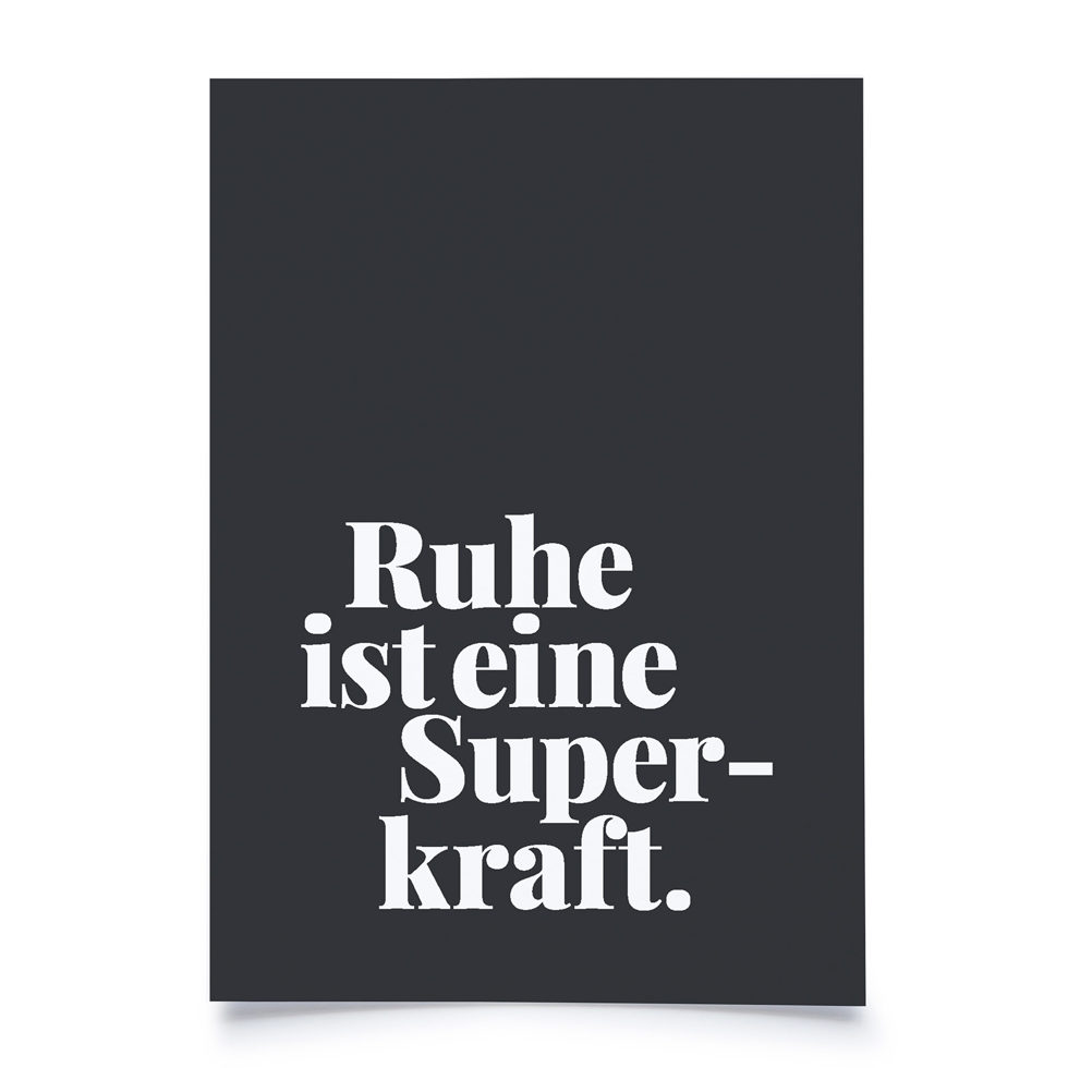 Postcard
"Silence is a..." 