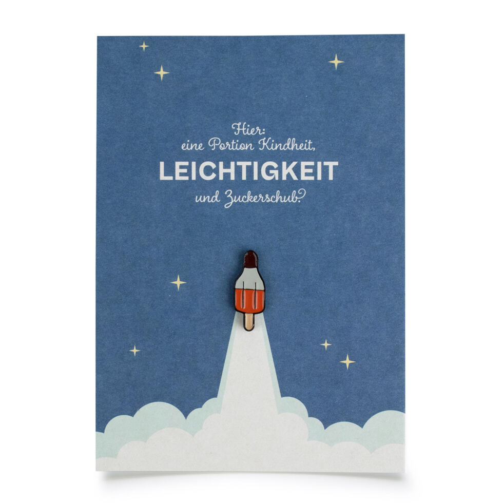 Card Pin - Rocket glacé 