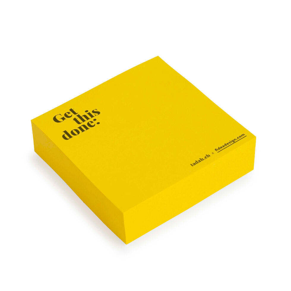 Haftnotiz
Get this done 